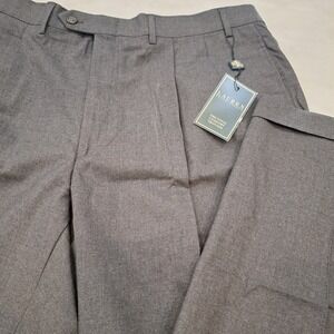 VTG New Stock Lauren Ralph Lauren Dress Pants 38x30 Wool Charcoal Pleated Pants